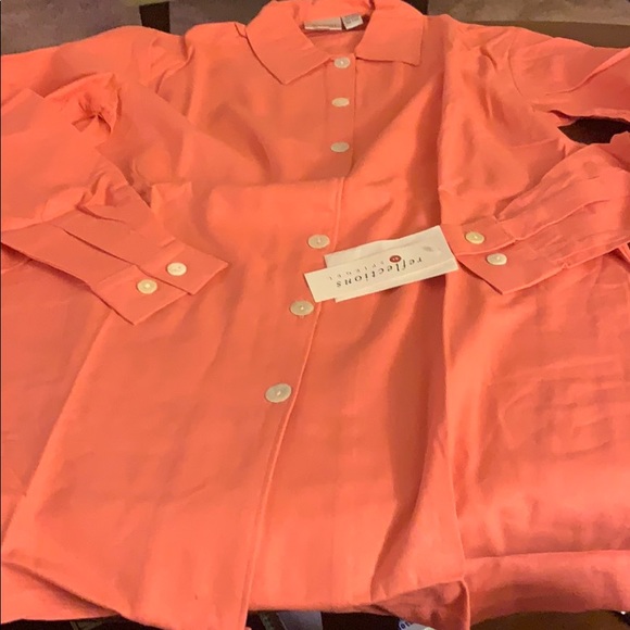 NWT coral button down - Picture 2 of 2